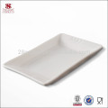 China supplier porcelana sopa pratos / pratos quadrados para atacado